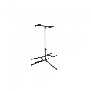HAMILTON KB420G Soporte de GUITARRA Doble NEGRO