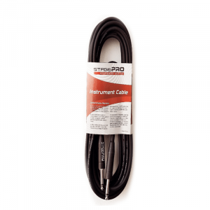 STAGEPRO CABLES SPG20GR Cable Instr 6mts, plug recto 1/4- angulo 1/4, Std
