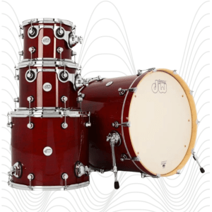 DW Drums Design Maple, Shellpack 4 Pcs - Cherry Stain