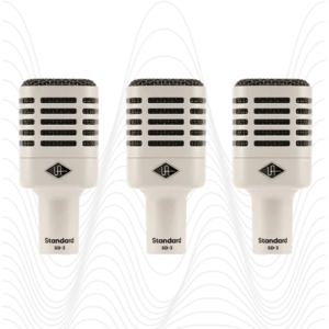 Universal Audio SD3X3 Pack Micrófono Dinámico Cardioide Sistema Modelado Hemisphere