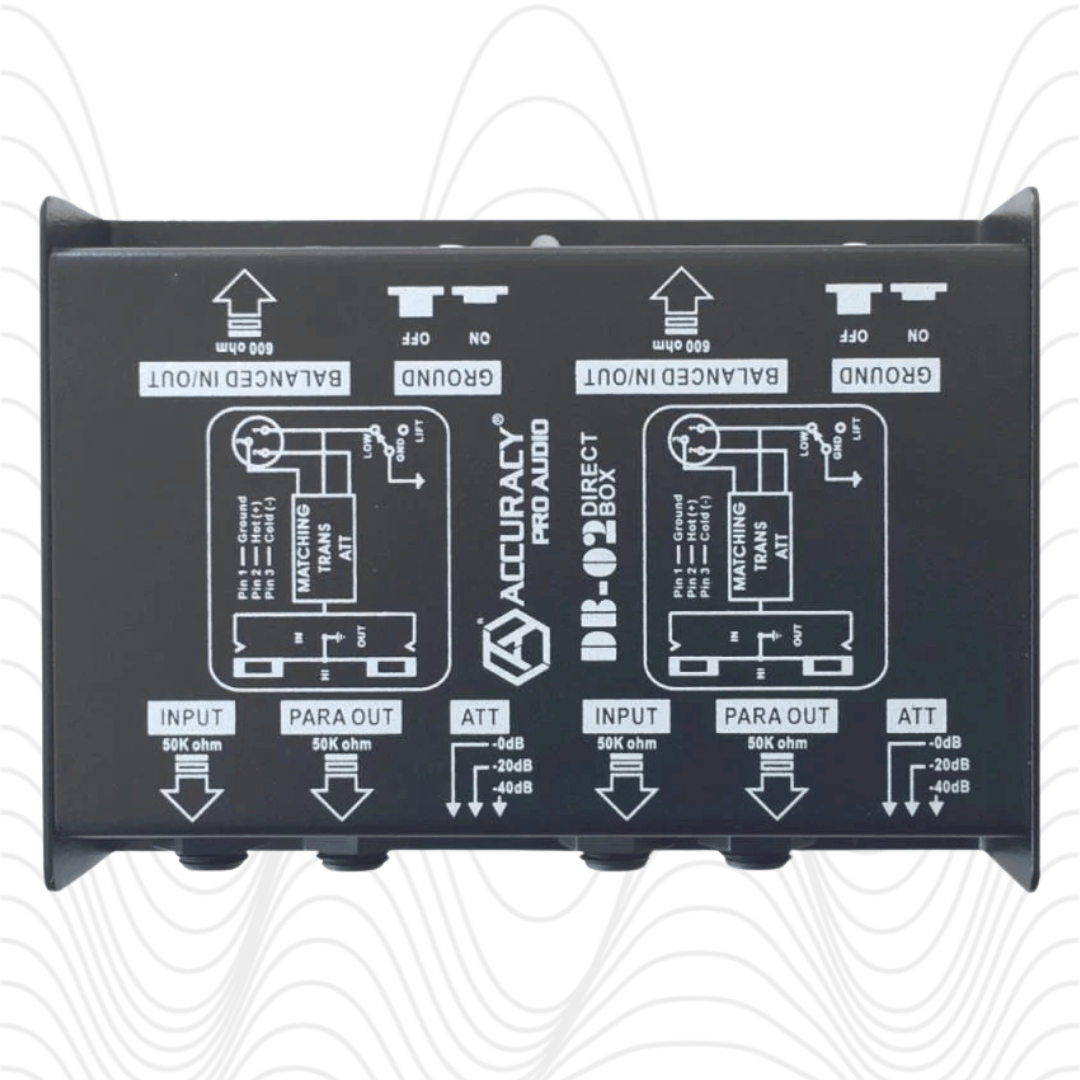 Accuracy Pro Audio DB02AC Caja Directa Pasiva Dual