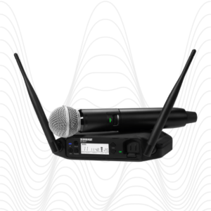 Sistema inalámbrico digital con micrófono vocal SM58 de mano