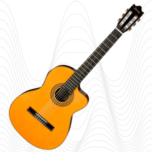 Guitarra electroacústica Ibanez GA6CE - color ámbar high gloss (AM)