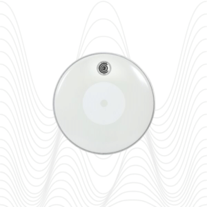 TRS 14 – Parche Blanco Liso de 14" con White Donut